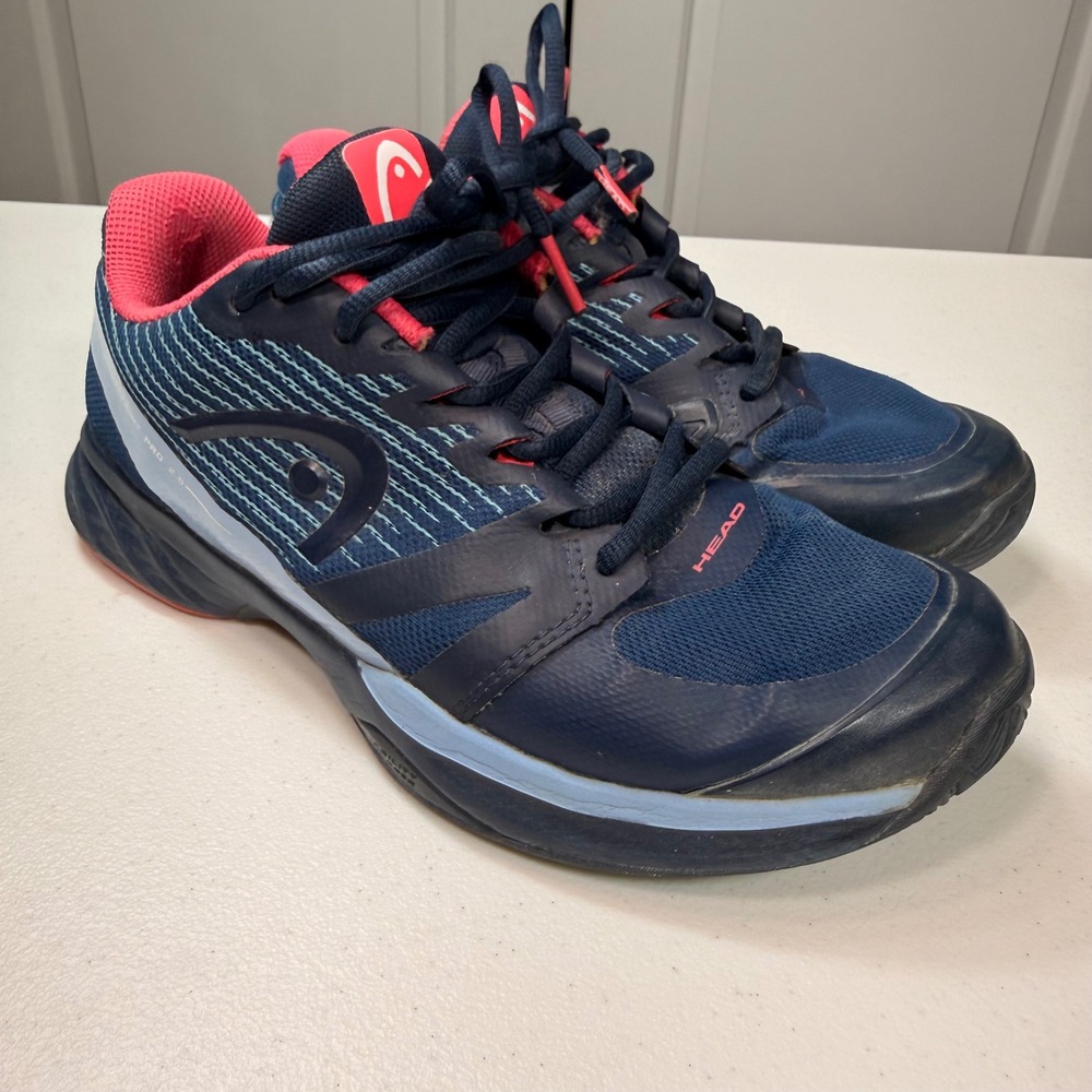 HEAD Sprint Pro 2.5 Womens Tennis Shoes Navy Blue Pink Pickleball Size 6.5
